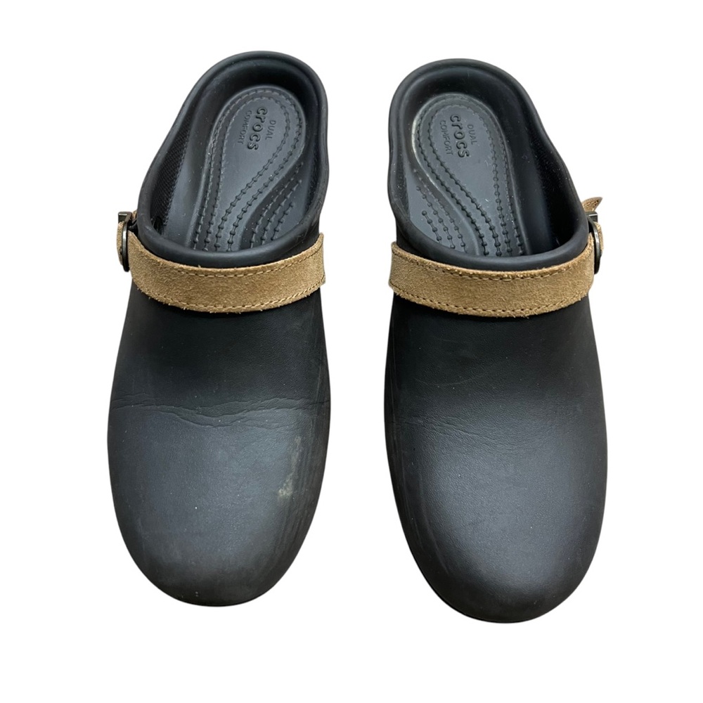 Crocs Stylish Brown Platform 3 inch Heel Size Women's Size 7